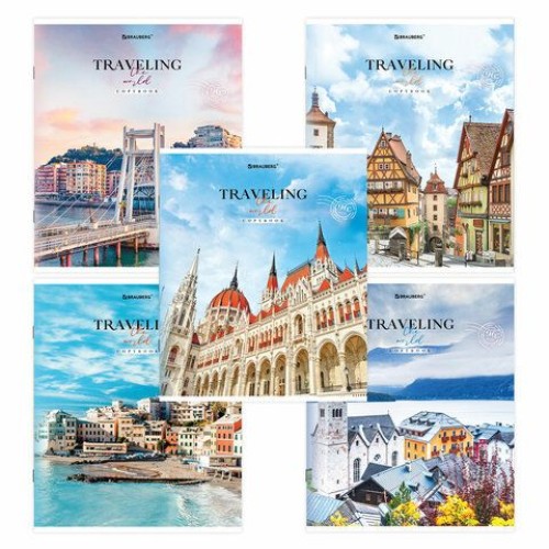 Тетрадь А5 96 л BRAUBERG линия Traveling Будапешт