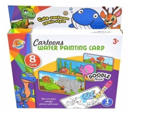 Водная раскраска (8 карточек), ТМ Funky Toys - Океан