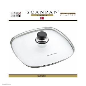 Крышка стеклянная квадратная 28х28 см Scanpan Дания Крышка стеклянная квадратная 28х28 см Scanpan Дания