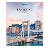 404439-2 Тетрадь А5, 96 л. BRAUBERG, скоба, линия, "Traveling" - мост