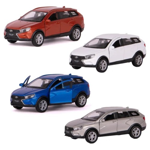 Машина LADA VESTA SW CROSS 1:34-39 Welly синяя 