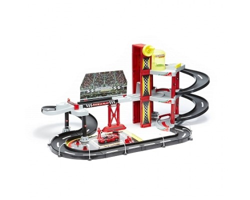 Игровой набор Питстоп с подвижными элементами, die-cast машинкой 1:43 и аксессуарами, Ferrari Race&P