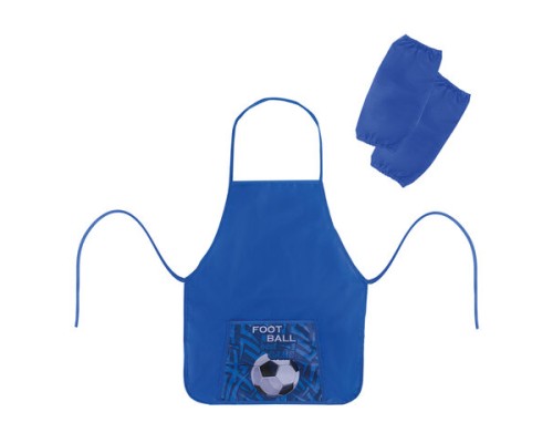 Фартук с нарукавниками ПИФАГОР, 44x55 см, 1 карман, дизайн на кармане, "Football", 270194