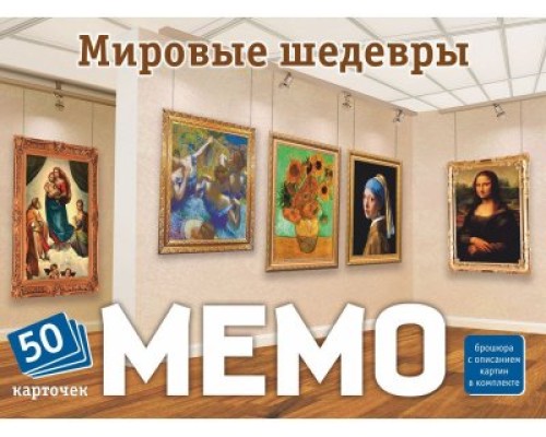 Игра настольная Мемо Мировые шедевры