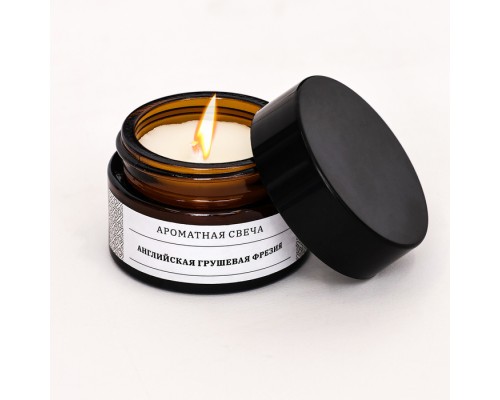 Свеча ароматическая в банке "Английская груша и фрезия", 12 г 9485079