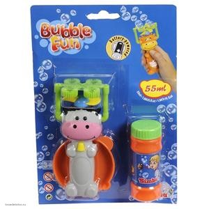 728 8215 Машинка д/мыльных пузырей в виде животного, 3 в., 24/96