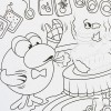 3d-012 Живая раскраска с наклейками “Смешарики: Нюша или Карыч?”