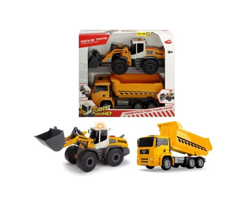 Набор Construction Twin Pack свет звук  Dickie Toys