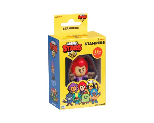КОЛЬТ Штампики Brawl Stars, 1 шт. в коробке с окном, 24 в ассорт., 1/12