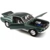Машинка die-cast 1967 Ford Mustang Fastback, 1:18,  тёмно-зеленая, открывающиеся двери, 1/4