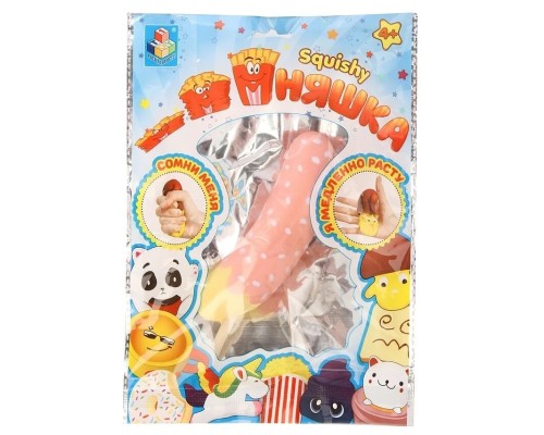 1toy игрушка-антистресс мммняшка squishy (сквиши), банан в карамели w:15/12/3/3