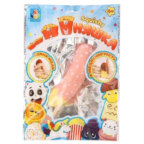 игрушка-антистресс мммняшка squishy банан в карамели 