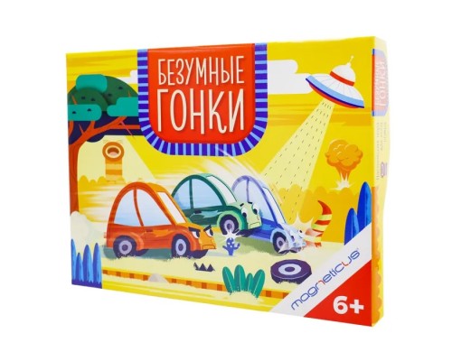 Игра настольная MAGNETICUS Безумные гонки
