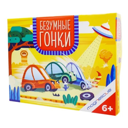 Игра настольная MAGNETICUS Безумные гонки 