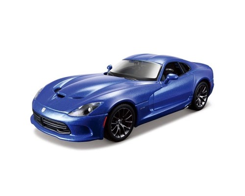 DIY машинка с отверткой die-cast 2013 SRT Viper GTS, 1:24, синяя,  1/12