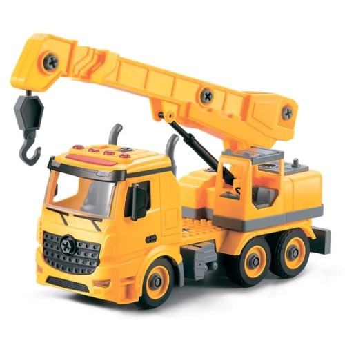 Грузовик конструктор с подъемным краном Funky Toys