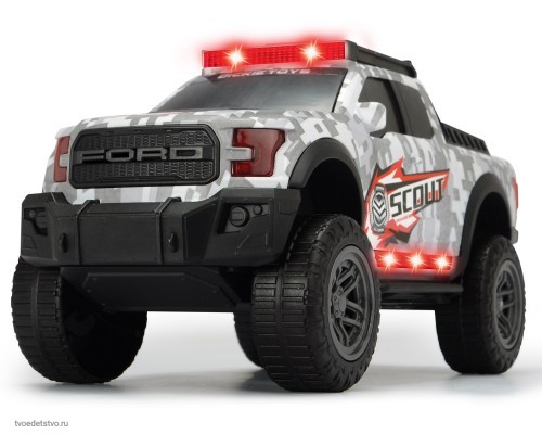 Dickie Машинка Scout Ford F150 Raptor со светом и звуком, 33 см 3756000