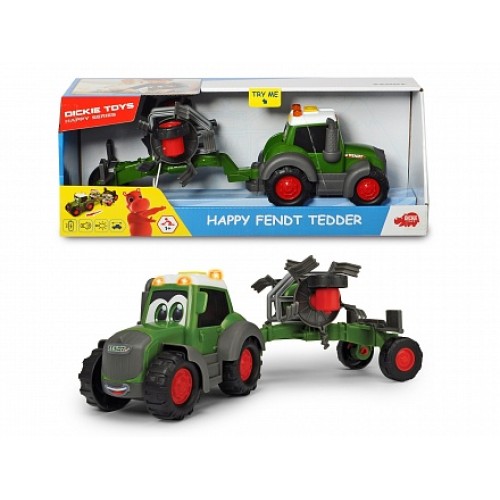 Трактор Happy Fendt с ворошилкой для сена Dickie Toys