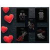 Тетрадь А5, 48 л., ПЗБМ, скоба, клетка, Soft Touch, фольга, конгрев, лак, "Вечная любовь" (5 видов),