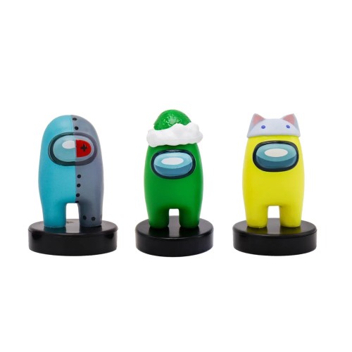 Игровой набор Among Us фигурок штампиков 3 штуки 