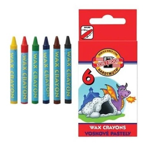 Восковые мелки Дракончик  6цв KOH-I-NOOR