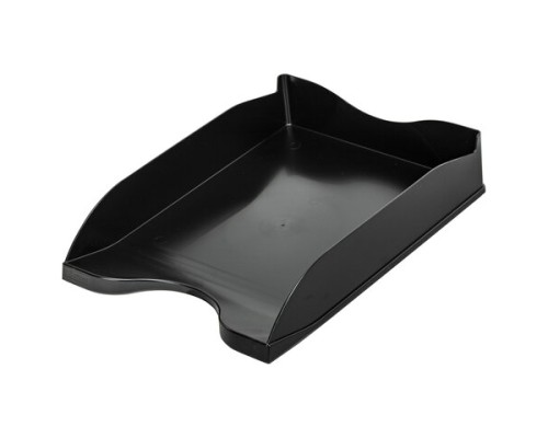 Лоток горизонтальный для бумаг BRAUBERG STYLE, 345х255х65 мм, черный, 238015, ОФ888