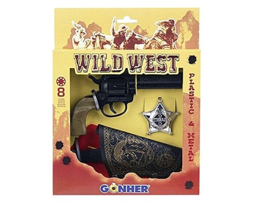 1196 Пистолет металл. Cowboy, в кор. (20,5х8см.)