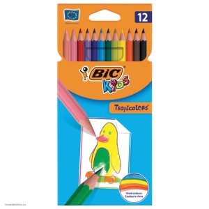 Карандаши цветные BIC Tropicolors 12 ЦВЕТОВ