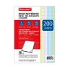 Сменный блок к тетради на кольцах, А5, 200 л., BRAUBERG, 4 цветапо 50 л., 401661