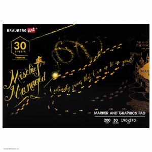 Альбом для графики и маркеров БРИСТОЛЬ 200г/м2 30 листов BRAUBERG ART PREMIERE