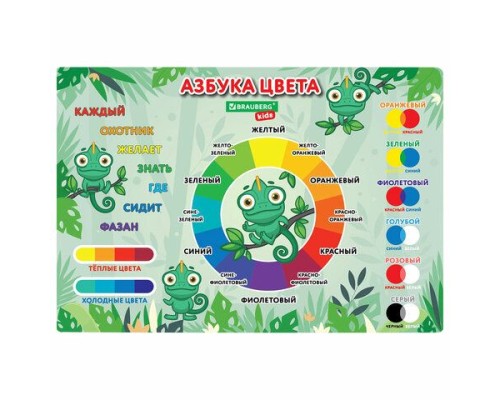 Настольное покрытие BRAUBERG KIDS для труда и творческих занятий, ПВХ, 