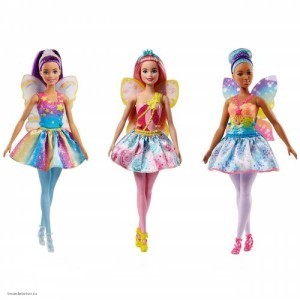 Кукла Фея с голубыми волосами и розовым корсетом Barbie