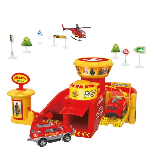 Гараж Пожарная станция многоуровневый Funky Toys