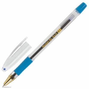 Ручка шариковая масляная с грипом BRAUBERG Model-XL GLD СИНЯЯ