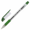 Ручка шариковая масляная с грипом BRAUBERG "Max-Oil", ЗЕЛЕНАЯ,игольчатый узел 0,7 мм, линия письма 0,35 мм, 142144