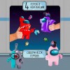 Фигурка Among Us Action - серия 3, 1 шт в коробке с окном РОБОТ, 2 аксессуара, 4 героя в коллекции