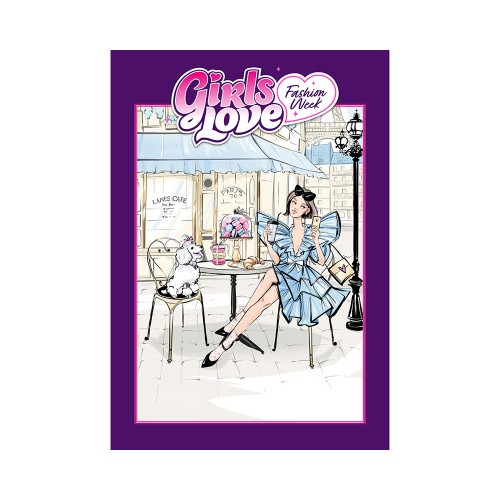 Блокнот для раскрашивания 23х33см Girls Love Fashion