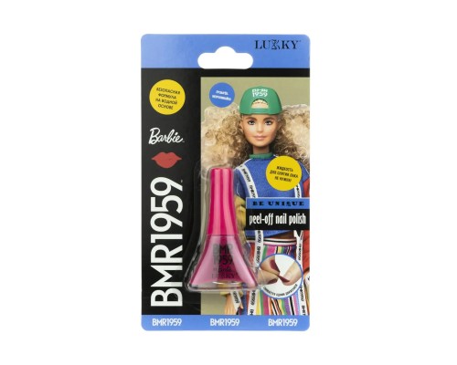 Barbie BMR1959 Lukky Лак для ногтей цветЯрко-Розовый , блистер, объем 5,5 мл.