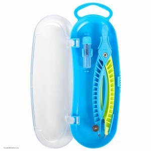 Готовальня ЮНЛАНДИЯ пластиковый циркуль грифель пенал