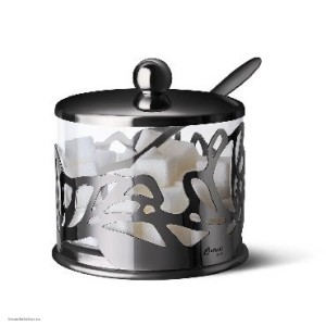 Сахарница с ложкой Apollo Genio Cite Black Onyx