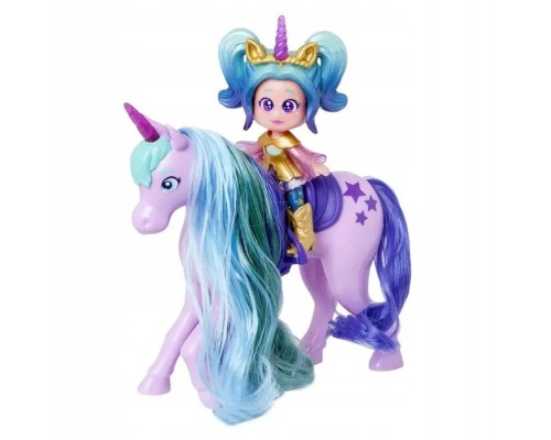 Игровой набор  KOOKYLOOS UNICORNS кукла AURORA с единорогом, 2 вида в ассорт.
