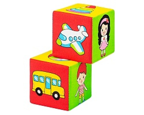 Игрушка кубики Найди пару, 2 мягких кубика по 8 см, (22 х16,5 х8)