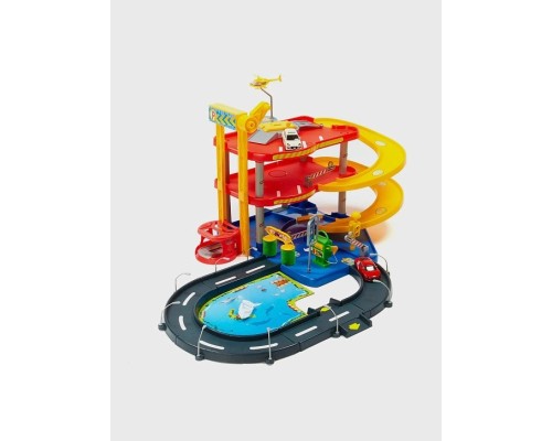 Игровой набор с подвижными элементами Парковка с 2-мя машинками Street Fire, 1:43, 1/3