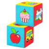 Игрушка кубики Найди пару, 2 мягких кубика по 8 см, (22 х16,5 х8)
