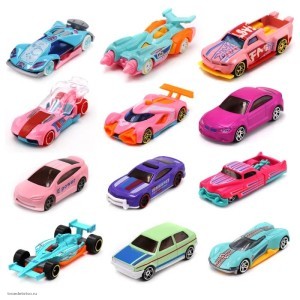 Машинки die-cast розовая серия в ассорт