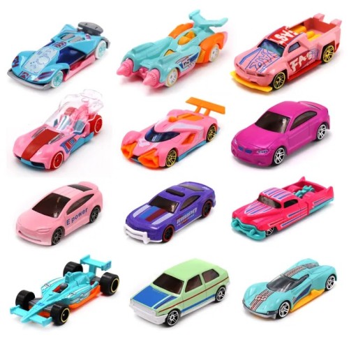 Машинки die-cast розовая серия в ассорт