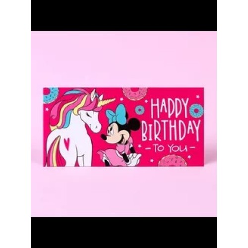 Открытка Happy Birthday Минни Маус