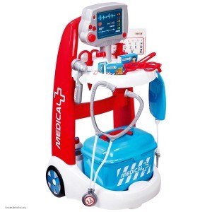 Детская электронная медицинская тележка Smoby