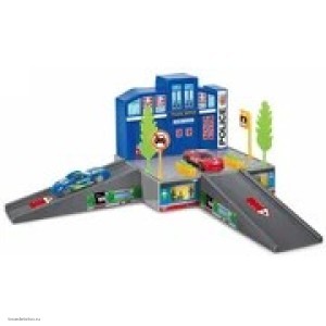 Набор игровой Полицейский участок с 1 машинкой Dave Toy