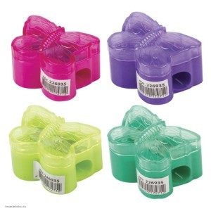 Точилка ПИФАГОР с контейнером пластиковая Бабочка Точилка ПИФАГОР с контейнером пластиковая Бабочка